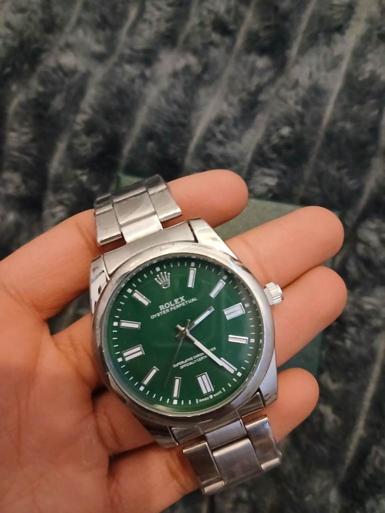 Mens green watch