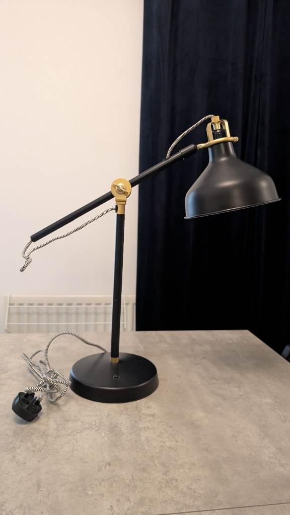 IKEA Ranarp black desk lamp