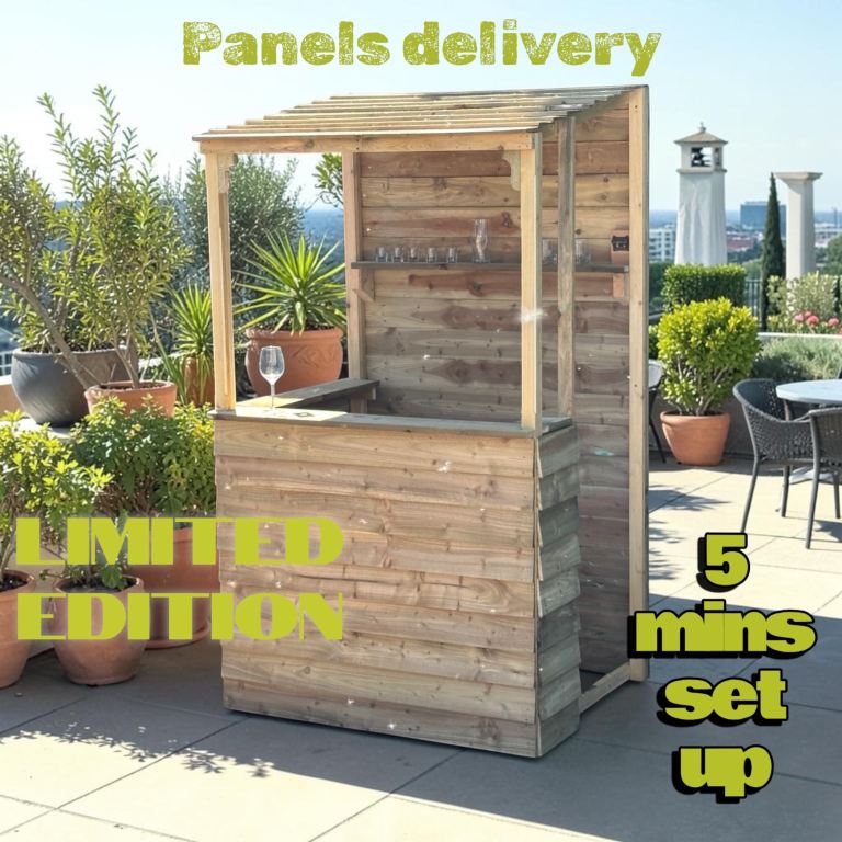 Garden bar , tiki bar , home bar , shed bar 