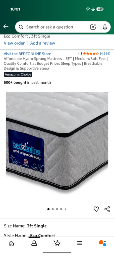 image for Single mattress brand new in box 