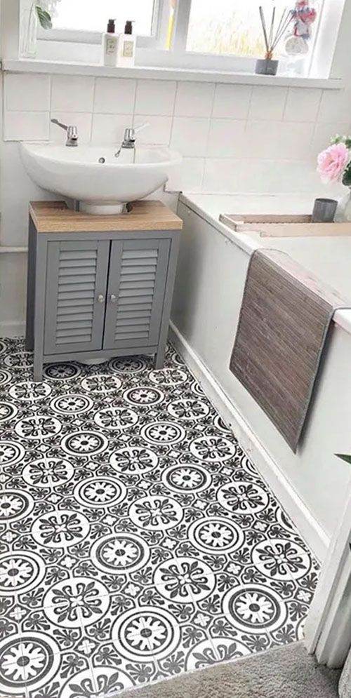 Bewley Luxury Vinyl Flooring 2m x 3m Vintage Victorian Morrocan Pattern