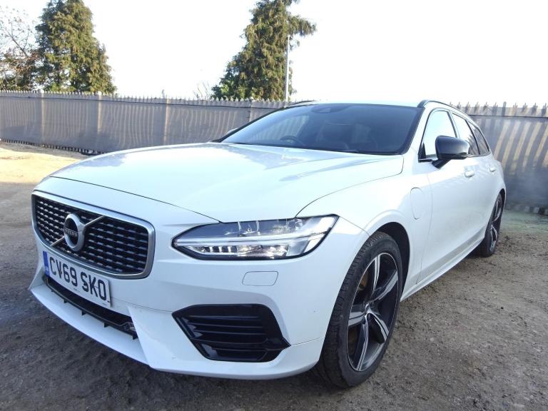 2019 69 REG VOLVO V90 R-DESIGN + T8 PHEV HYBRID AWD AUTO ESTATE DAMAGED SALVAGE
