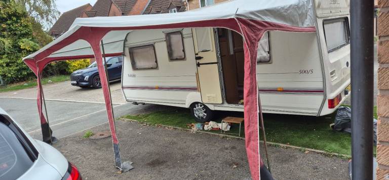 DOREMA caravan awning with annex room, inner tent, curtains and wheel skirt, size 8 (840)