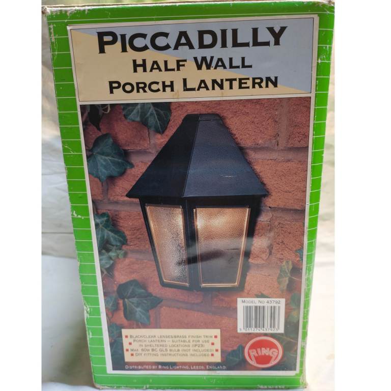 Outdoor Wall Light - Half Lantern