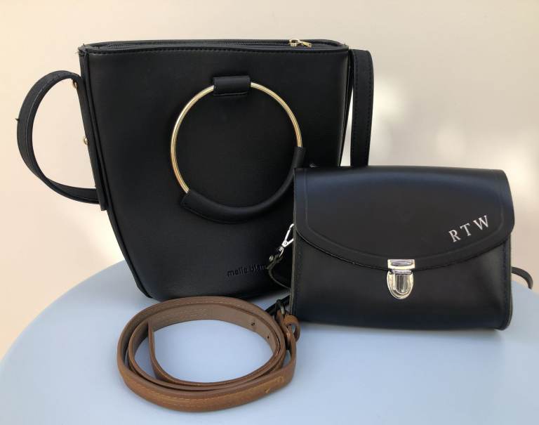 'Leather goods' job lot of 3 items - car boot? (inc Cambridge Satchel Co bag)