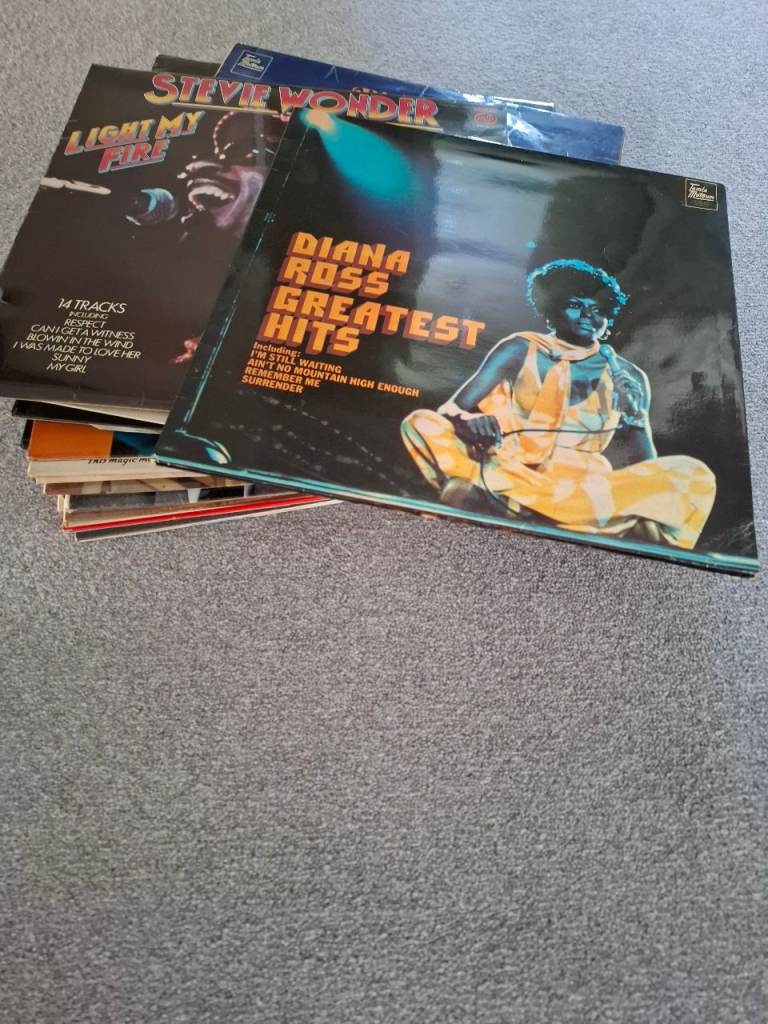 24  VINYL LPs ARTISTS DIANA ROSS & SUPREMES , STEVIE WONDER,DRIFTERS,SOUL, POP ETC - REDUCED !!