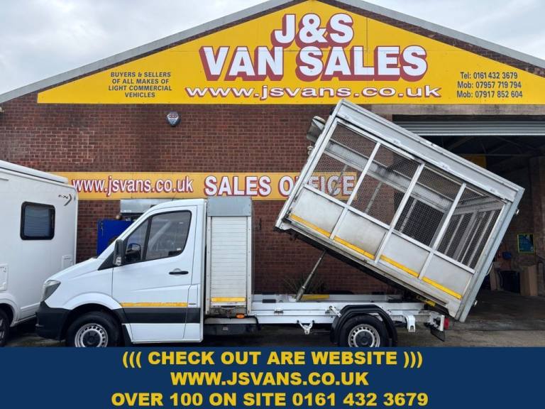 2017 67 MERCEDES-BENZ SPRINTER  TIPPER CAGED ALLOY BODY 3500 KG  