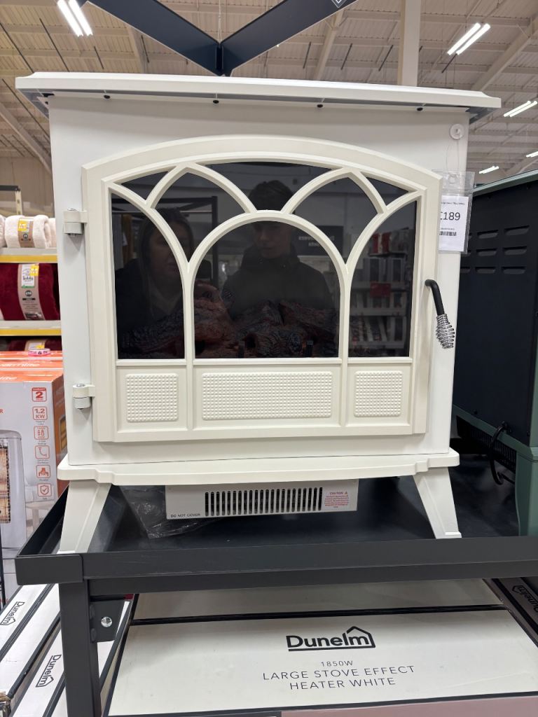 Dunelm large stove effect heater