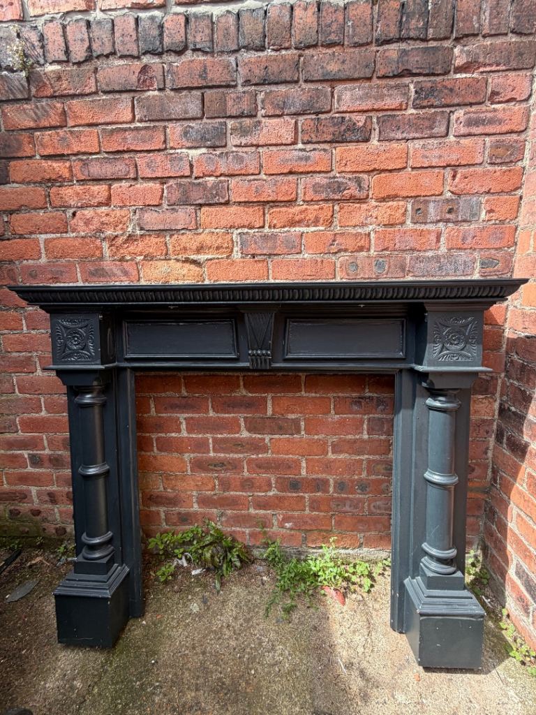 Wood fireplace surround 