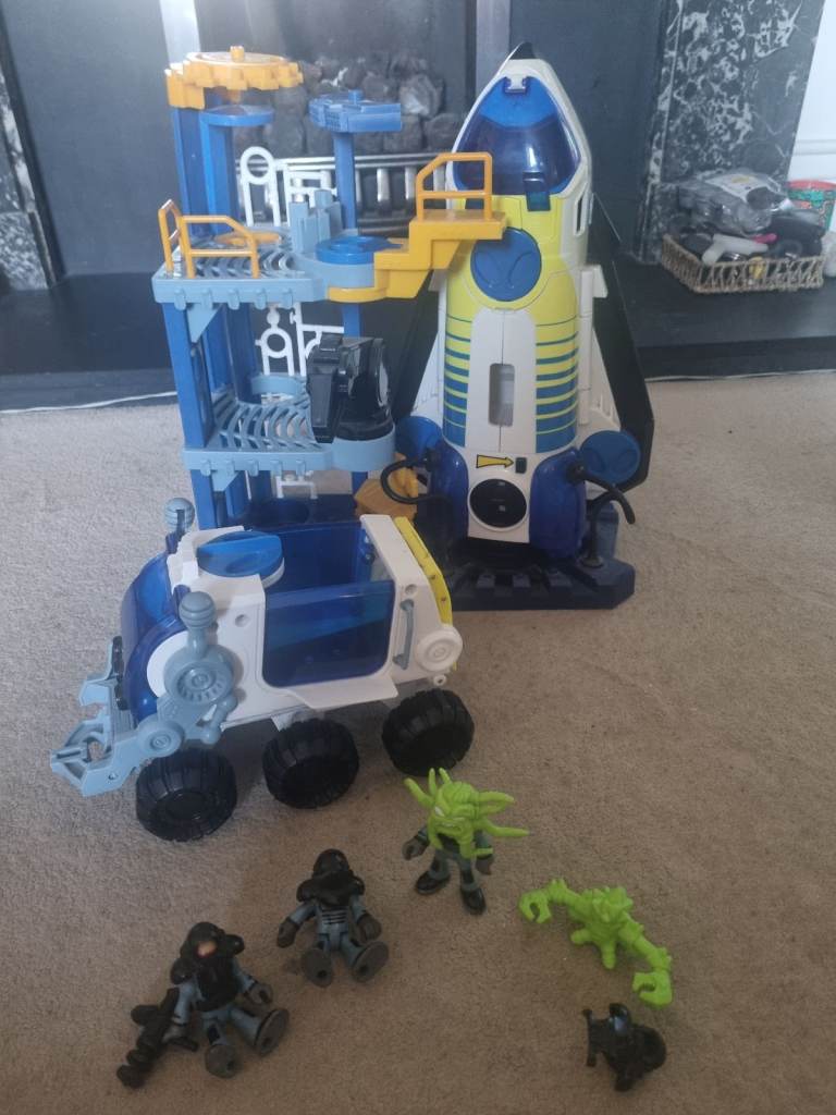 Imaginext space shuttle and rover