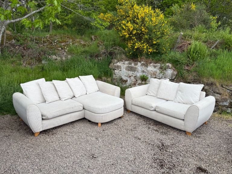 DFS Lorella Interchangeable Corner Sofa And Two Seater Sofa (Delivery Available)