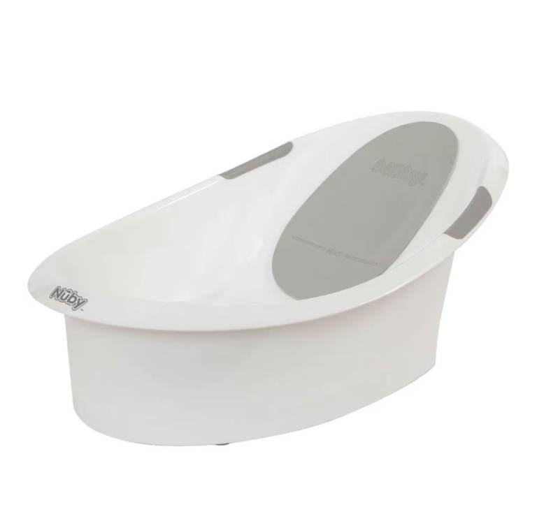 Nuby Newborn Baby Bath Tub, White, Excellent Condition – £15