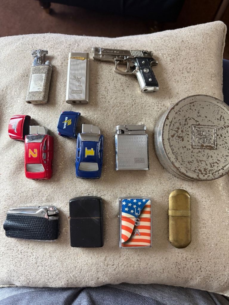 Joblot collection of collectible lighters including Ronson calibri bereta