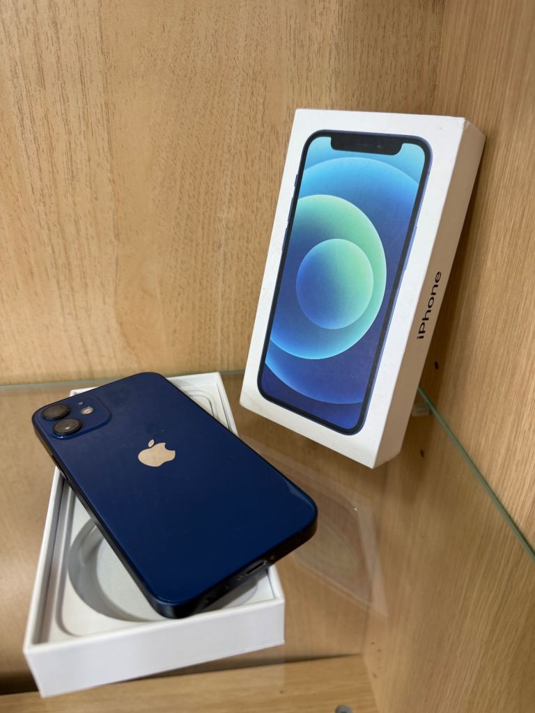 Apple iPhone 12 mini 256gb Blue unlocked with receipt 