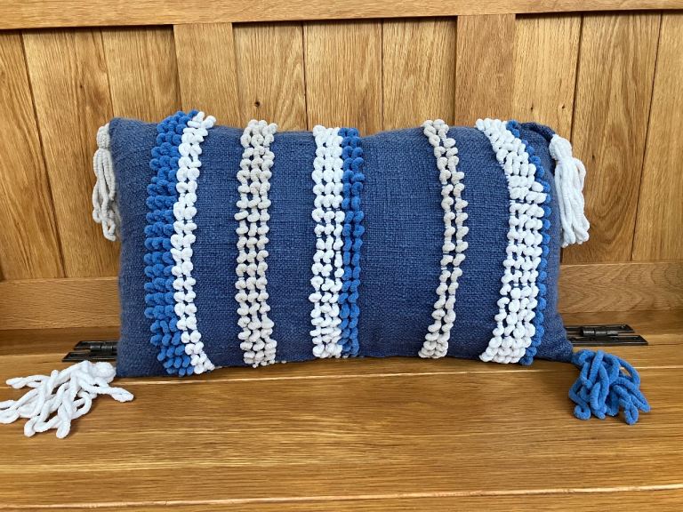 image for Oblong cushion - blue