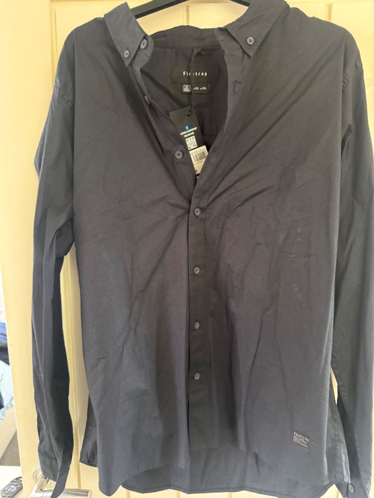 Firetrap Men's Black Long Sleeve Shirt - Brand New with Tags