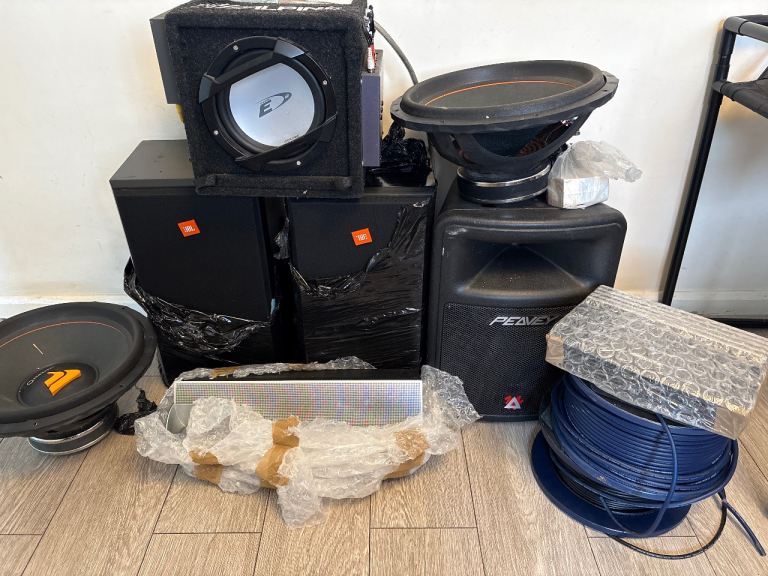 Car/hifi audio parts job lot 