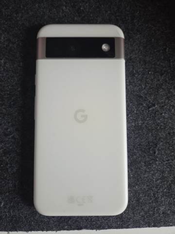 Google Pixel 8A– White, Unlocked, with Screen Protector and Case