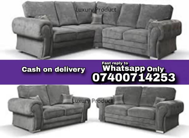 image for Fast Delivery Chesterfield Verona Corner Sofa Set