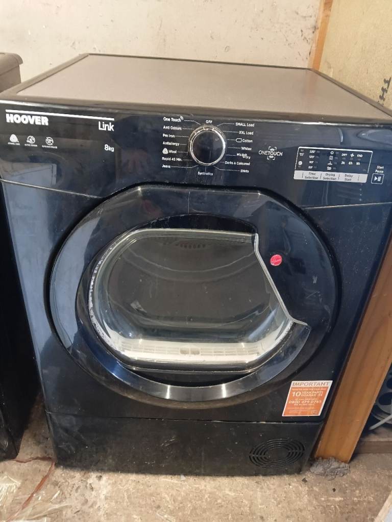 Hoover Link Tumble Dryer - Black, Good Condition