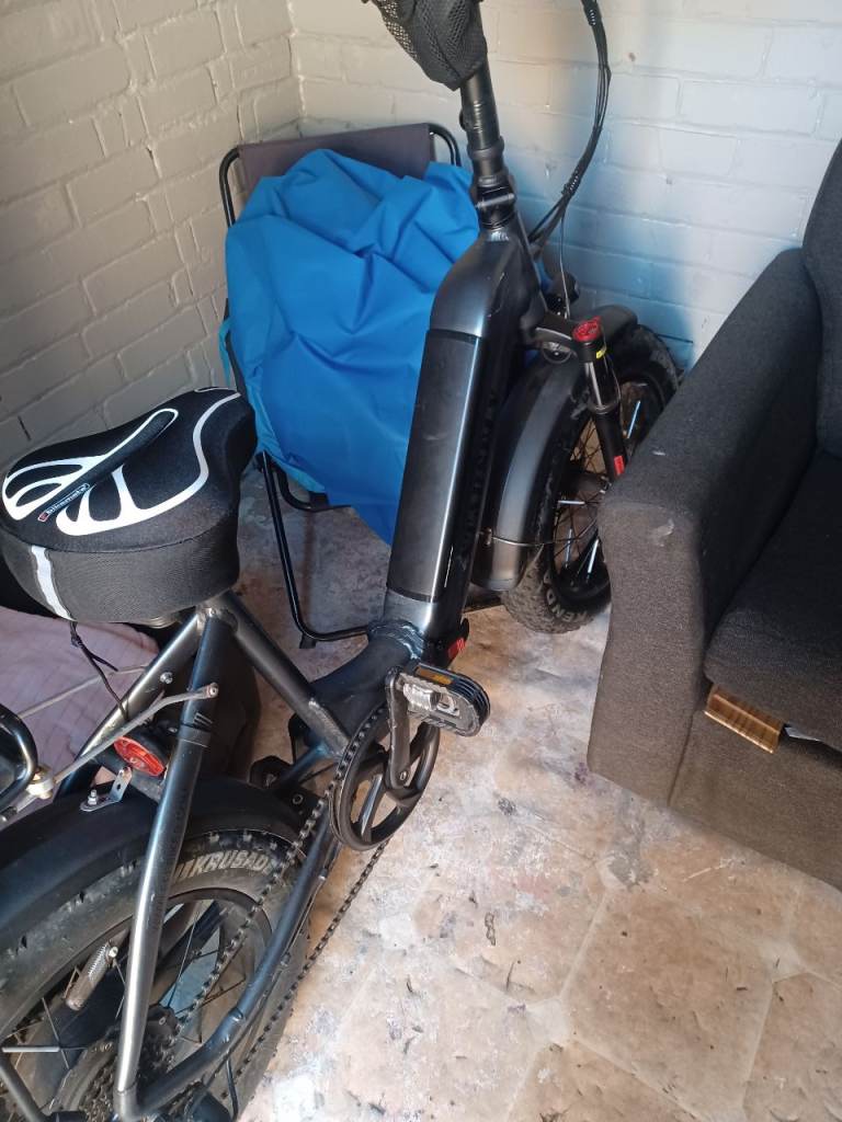 Electric Mountain Bike - Black, Good Condition