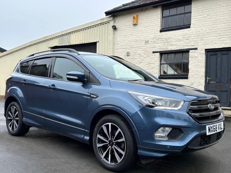 2018 68 Ford Kuga 1.5 TDCi (120) ST-Line 6 Speed 2WD SUV Met Chrome Blue