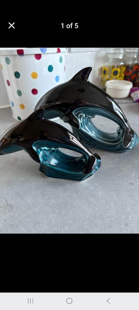 Poole pottery dolphins 