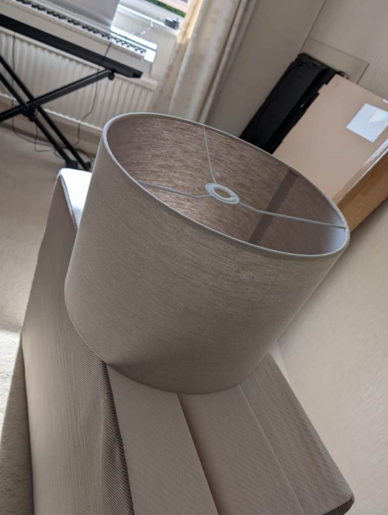 John Lewis natural fiber lamp shade barely used 