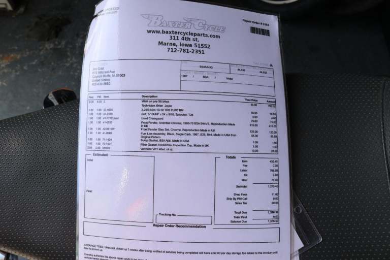 BSA B44 Victor Enduro 1967 stunning standard condition