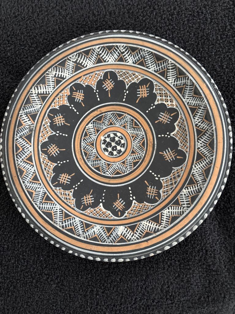 Hand painted Greek hanging plate