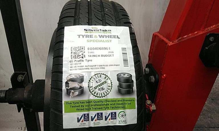 185 65 14 86h Autogrip P308 Plus 6mm Part Worn Pressure Tested Tyre