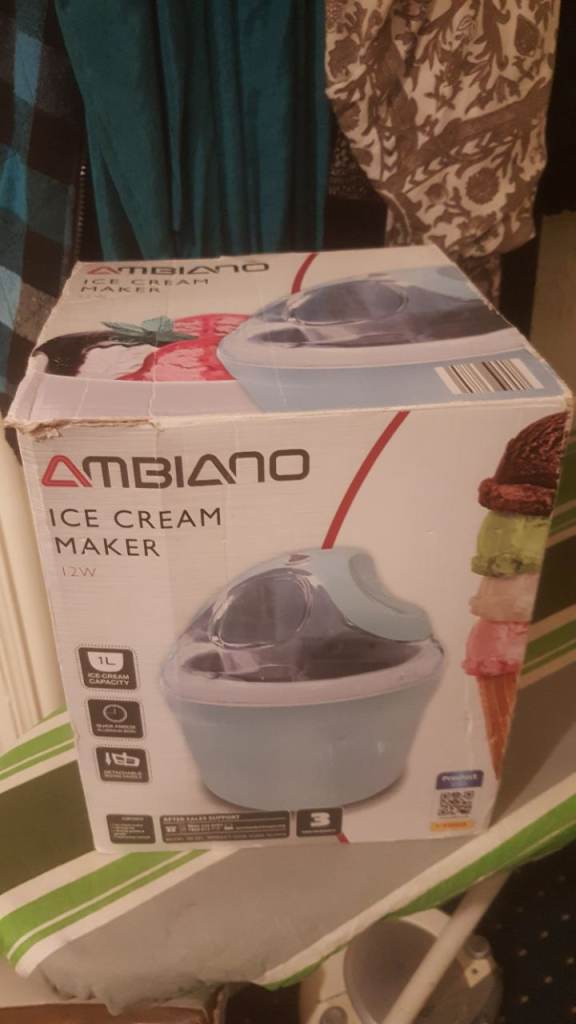 AMBIAANO Ice Cream Maker - Brand New in Box