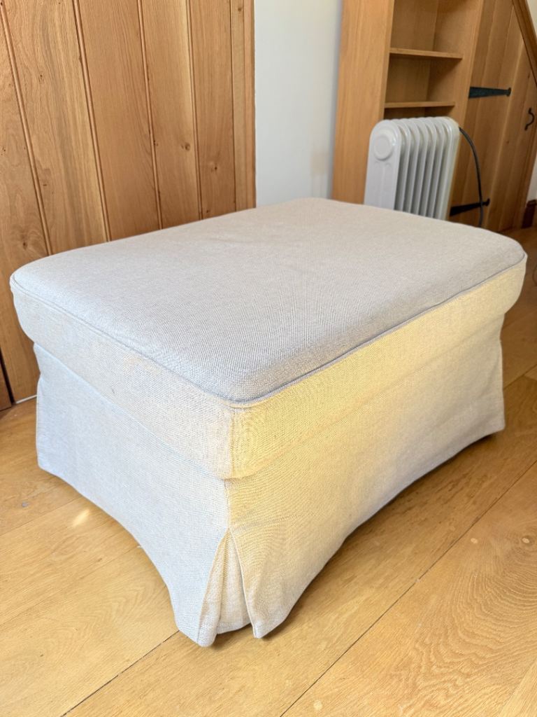 IKEA KIVIK Footstool with Storage – Tresund light beige