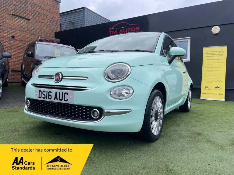 2016 Fiat 500 1.2 Lounge Euro 6 (s/s) 3dr Petrol
