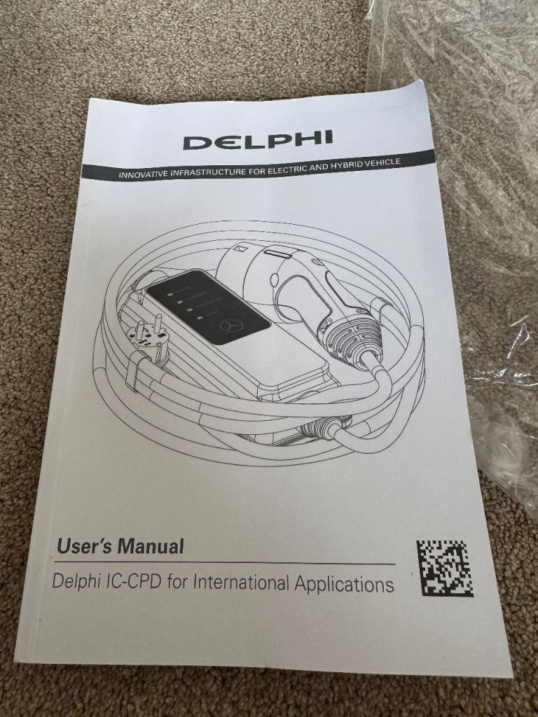EV 3 pin charging cable type 2 - Delphi IC-CPD (Mercedes) £100