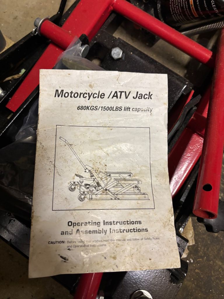 Motorcycle hydraulic ramp 680kg