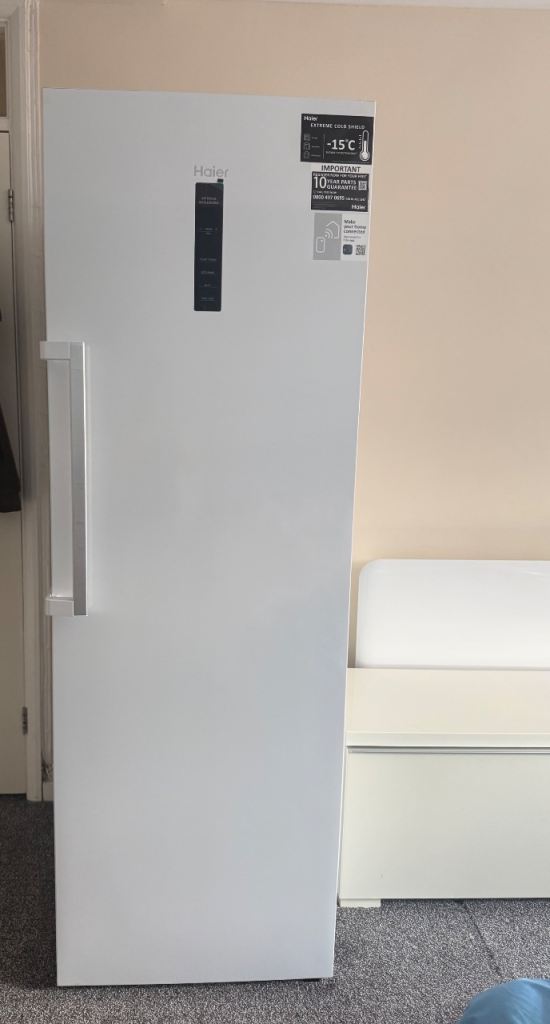 Haier InstaSwitch H4F272WEH1K 178cm Frost Free Upright Freezer 