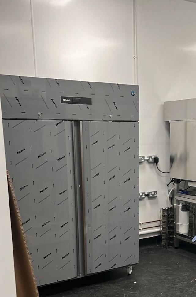 Commercial Upright Double Door Fridge Stainless Steel 