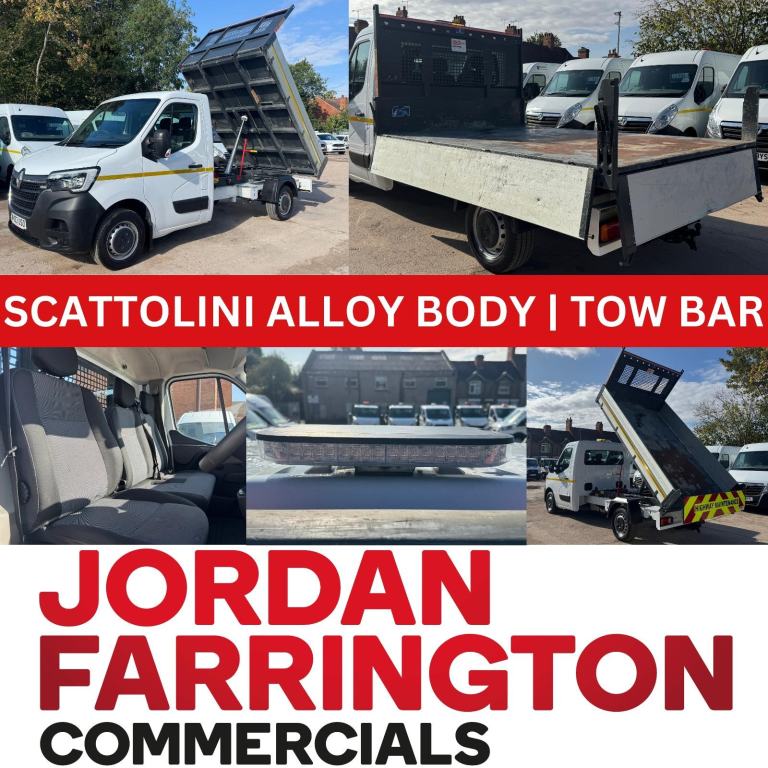 2023 RENAULT MASTER SINGLE CAB SCATTOLINI TIPPER SRW 2.3 DCI ENERGY BUSINESS