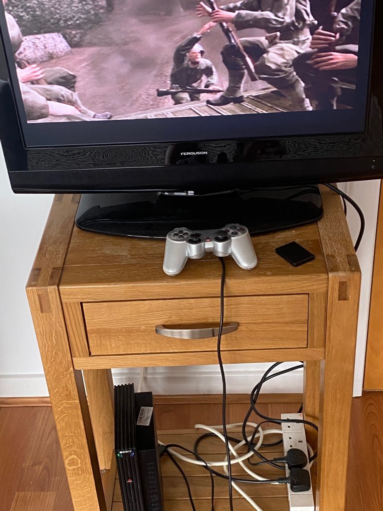 PS2 and 22” TV and 40 games memory card included 