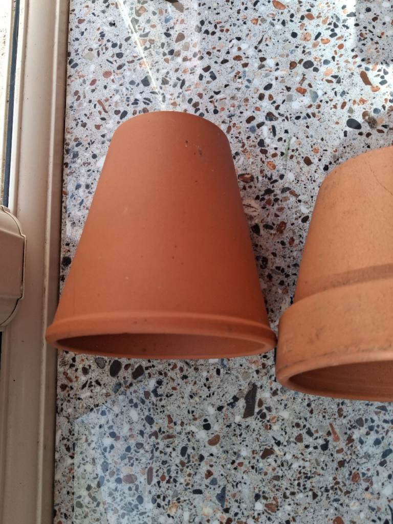 Terracotta garden pots collection