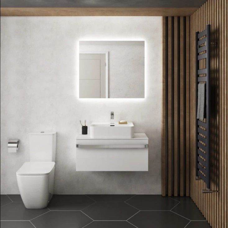 IDEAL STANDARD MIRROR WITH AMBIENT LIGHTING & DEMISTER - 800mm - NEW - RRP £529 - DELIVERY AVAILABLE