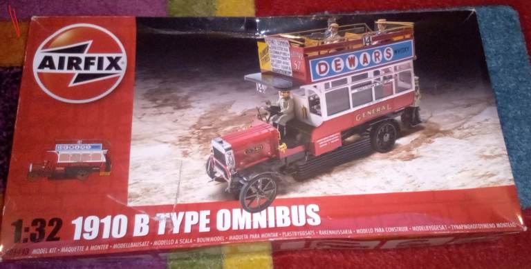 AIRFIX MODEL KIT, 1910 B TYPE OMNIBUS, AS NEW. 1:32 SCALE. PART No. A06443.