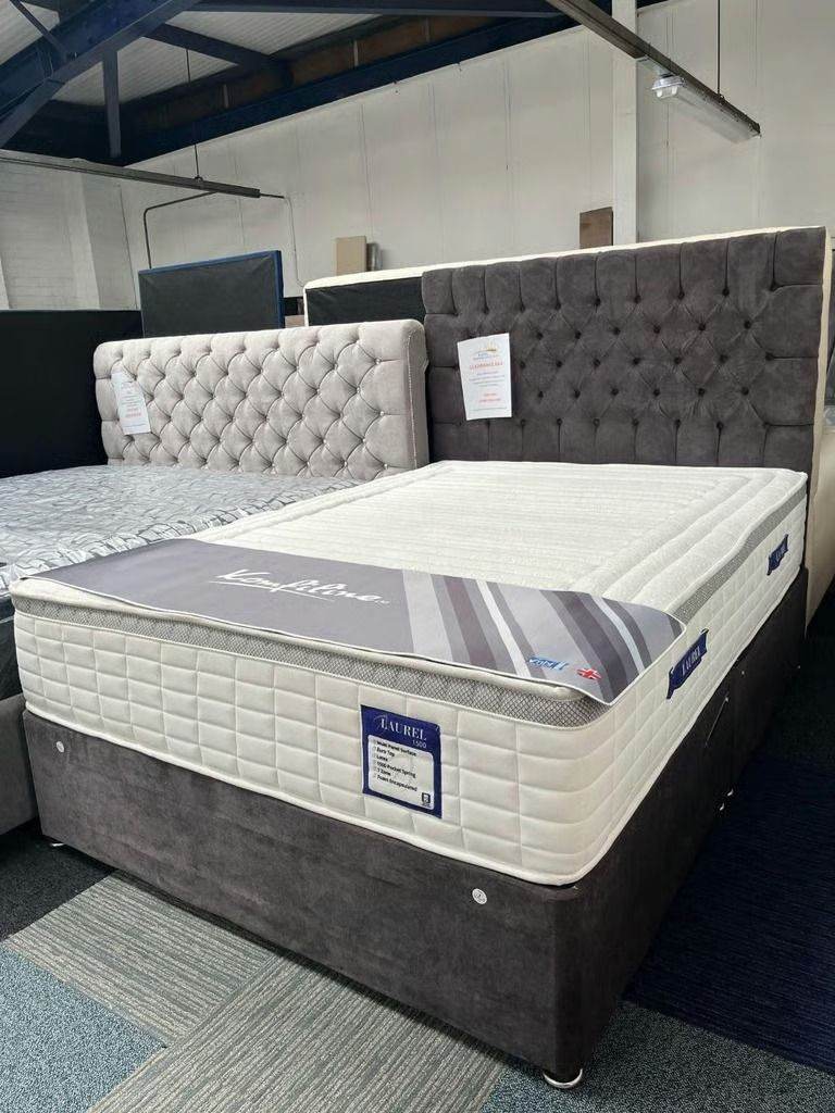 image for  Winter Discount! ❄️ Divan Double Bed + Mattress | UK Fast Delivery Today! **