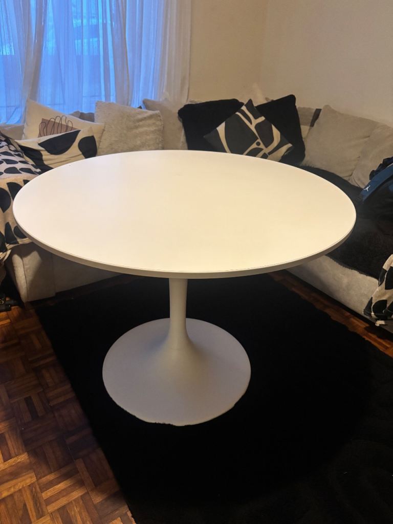 IKEA White Round Dining Table
