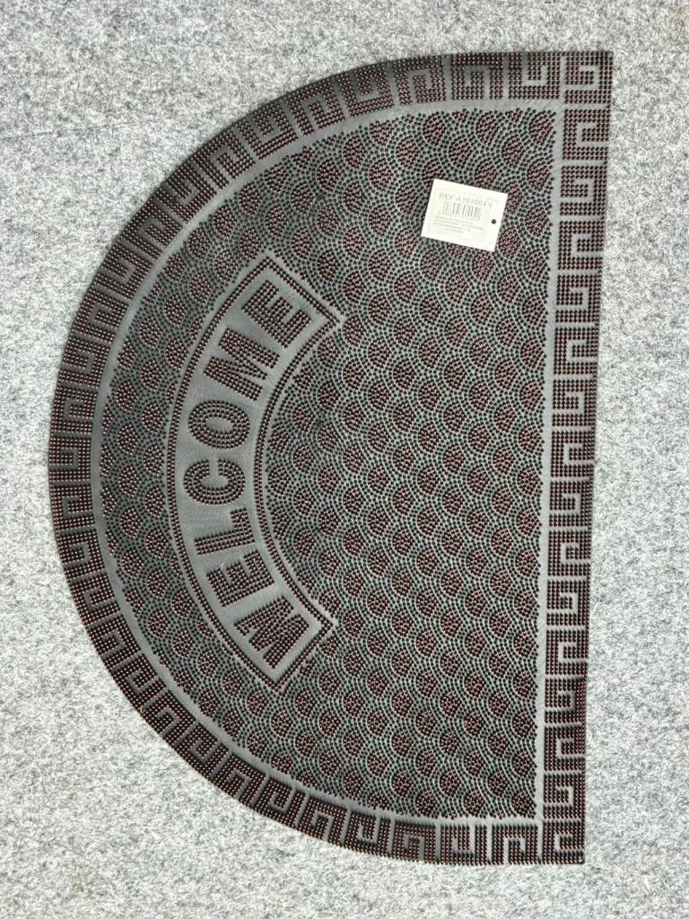 Half Moon Welcome Rubber Door Mat 