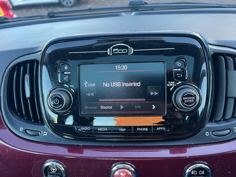 2018 Fiat 500 1.2 Lounge Euro 6 (s/s) 3dr HATCHBACK Petrol Manual