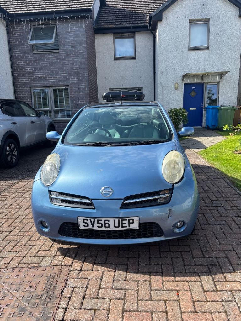 Nissan Micra Convertible 2006, 4 seats 3 doors. 