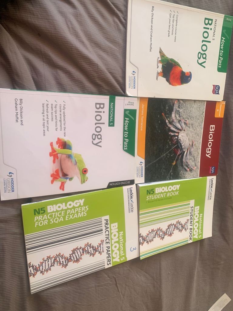 How to pass biology books loads off 