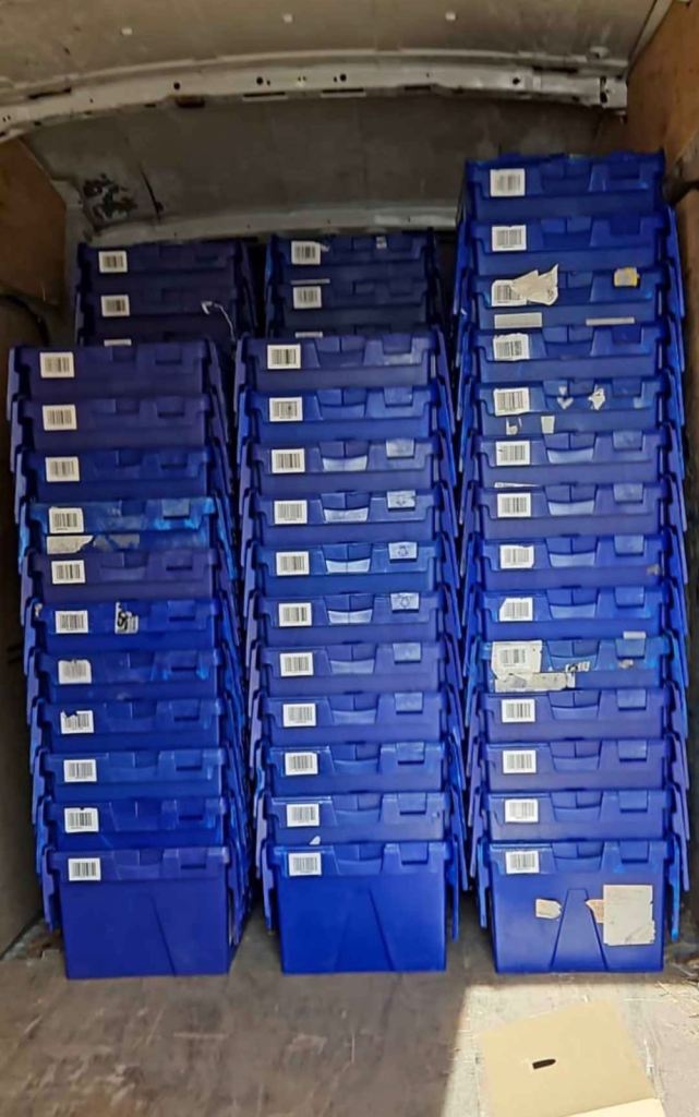 Heavy duty storage boxes 